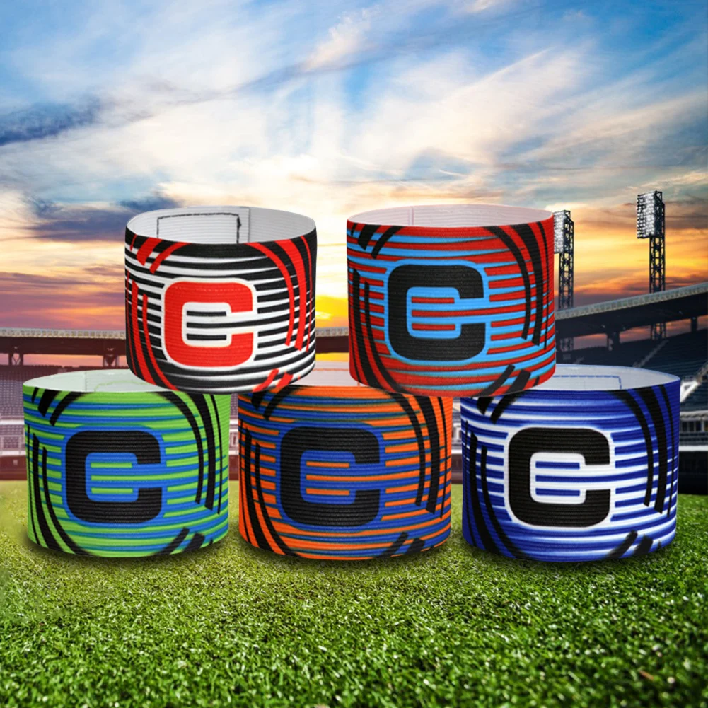 

Soccer Captain Armband Adjustable Football Captain Armband Breathable Strong Adhesion for Soccer Team Training