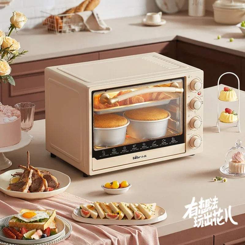 220V Bear Electric Oven with Large Capacity, Baking Oven All-in-one, Full-automatic Multi-functional Oven for Home Use