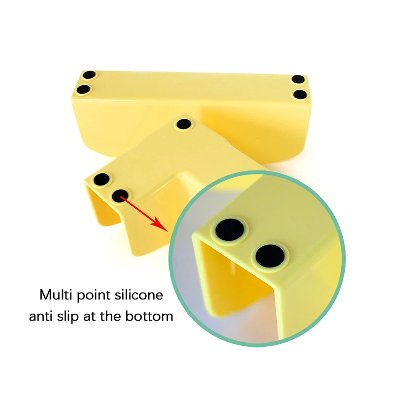 قاعدة أرضية روضة أطفال مضادة للانزلاق ، حامل مثبت بلاستيكي ، دعامة تثبيت لبوابات الأطفال ، ملحقات روضة الأطفال