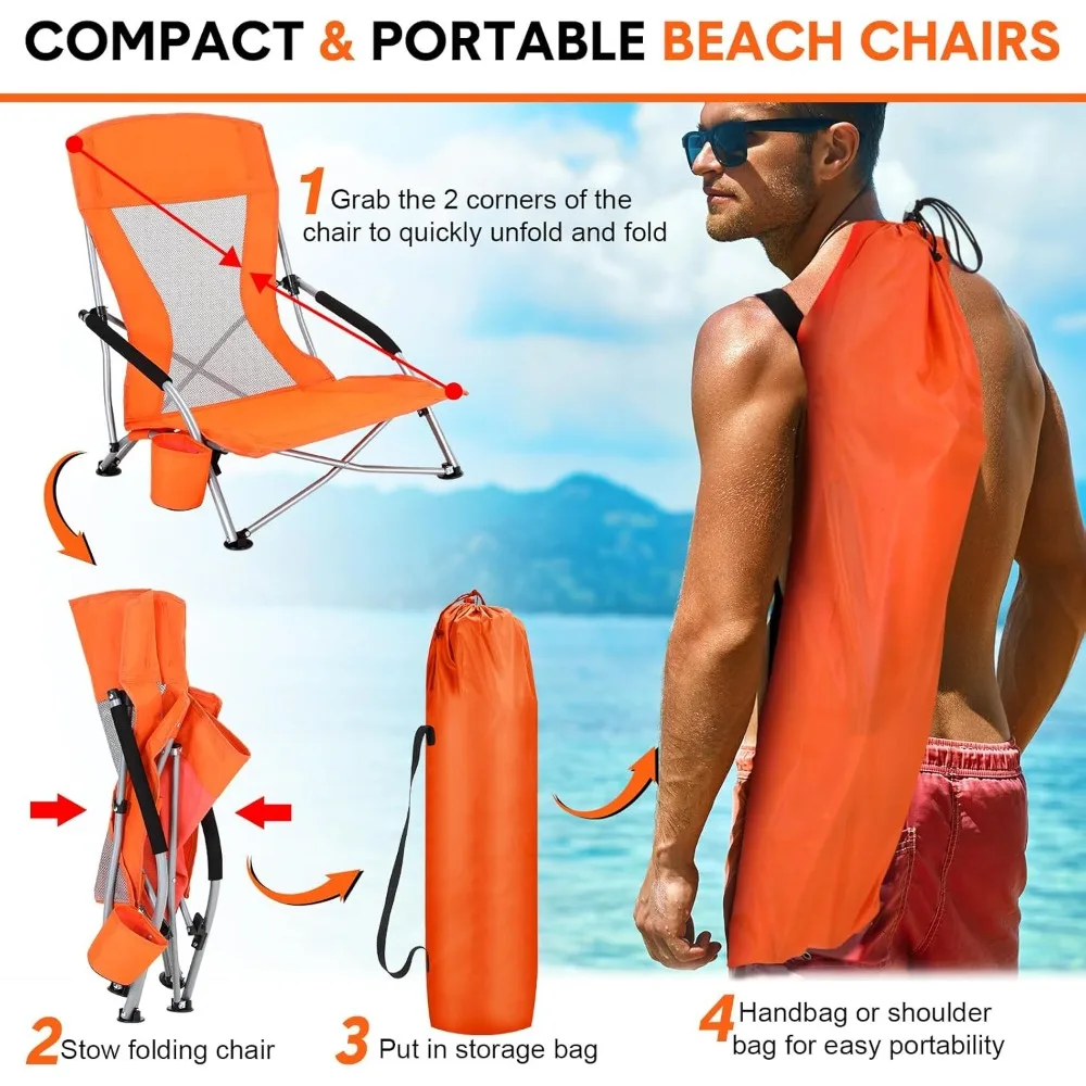 Portable Folding Beaches Chairs Foldable Chair Chaises De Plage Folding Beach Lounger Chaise Camping Pliable Playa Fishing Camp