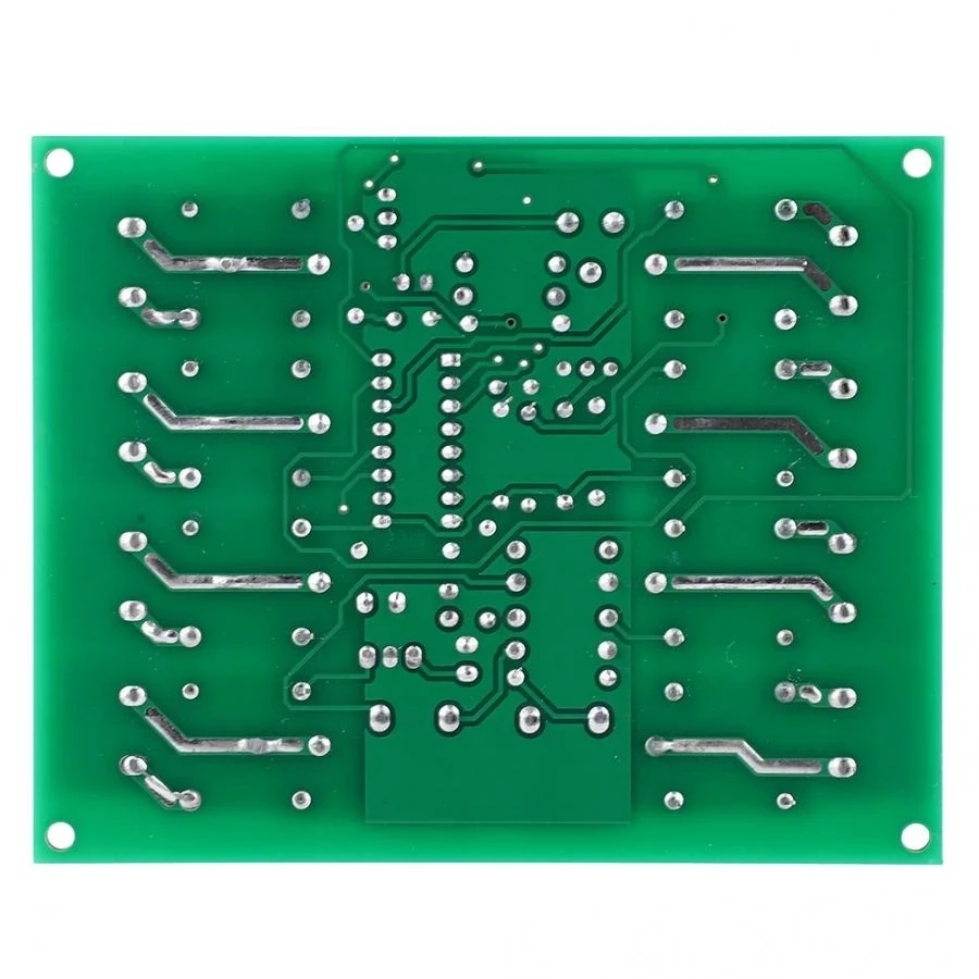 8 canais placa de seqüência de tempo de energia 0.2-4s ajustável módulo controlador sequencial placa de seqüência de tempo de energia