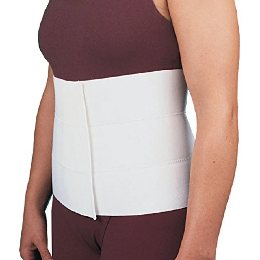 

Rolyan Abdominal Binder Large Comfortable Elastic Contours to Fit Body Shape Wrap-Around Compression Support and Pain Relief Be