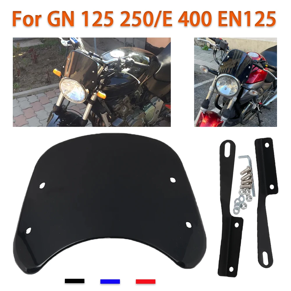

Retro Style Windshield Windscreen For Suzuki GN 125 GN125 Intruder GN250 GN250E GN400 EN125 Accessories Wind Protection Cover