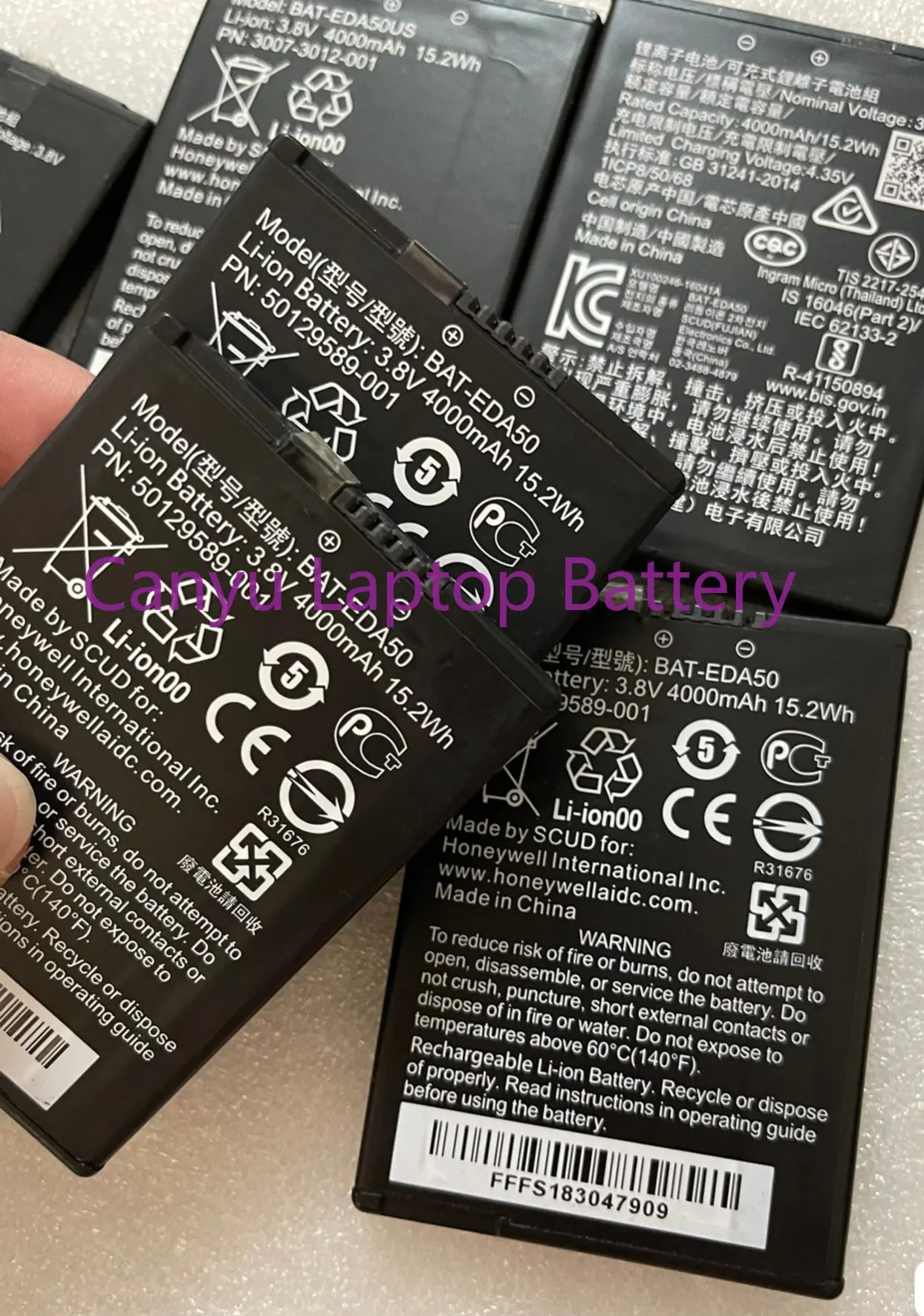 

Replacement Battery 4000mAh BAT-EDA50 BAT-EDA50K For Honeywell EDA50 EDA50hc Scanpal EDA40 EDA50k Scanpal Batteries