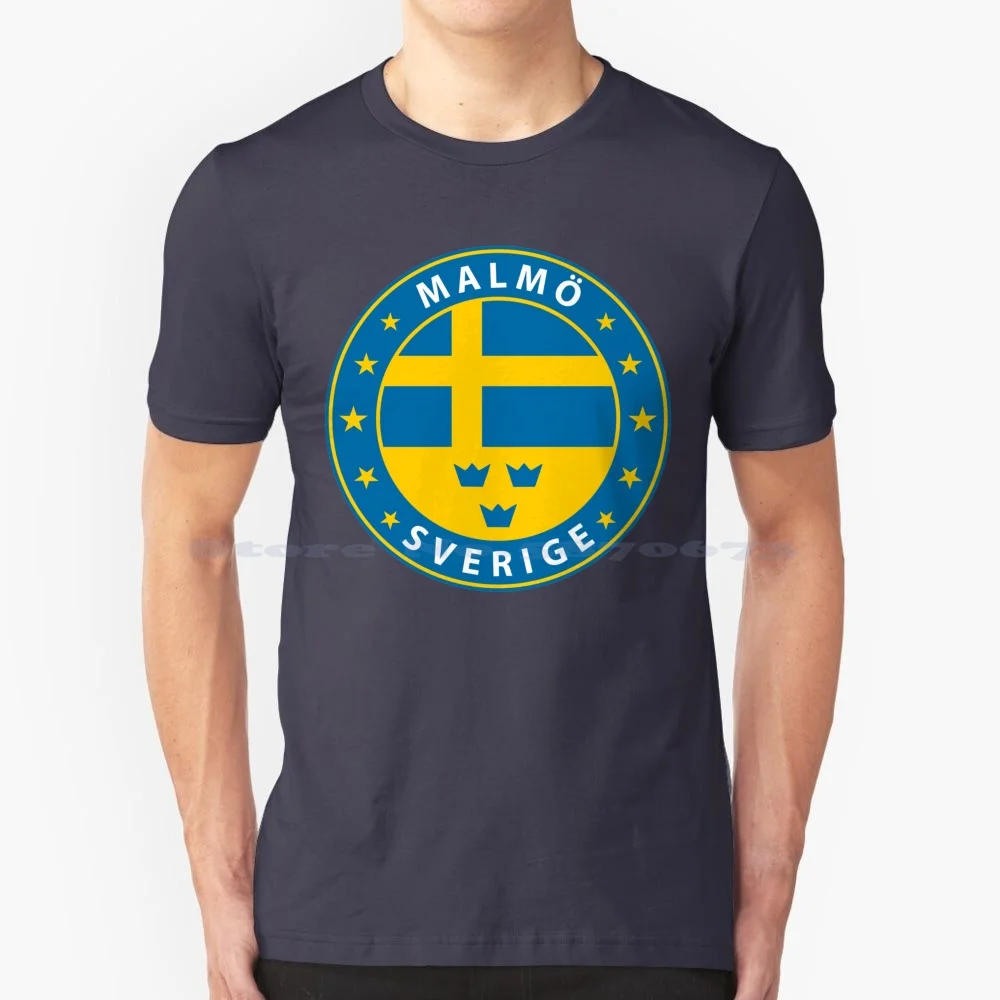 Malm? , Sweden T Shirt 100% Cotton Tee Malm? Sverige Malmo Sverige Malmo Sweden Stockholm Svenska Swedish Scandinavian Nordic