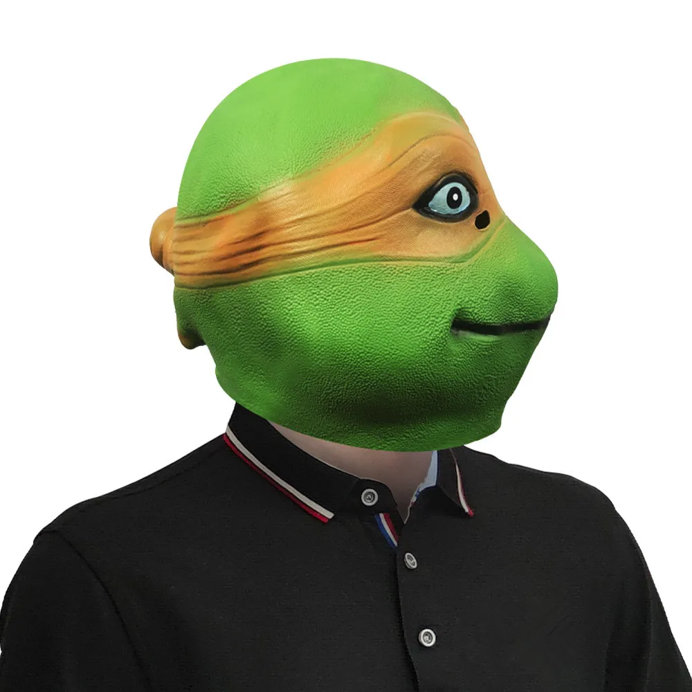 Froschmaske Tier-Vollkopf-Latexmaske Halloween-Cosplay-Kostüm für Erwachsene Partydekoration Requisiten Grün – Detail 2