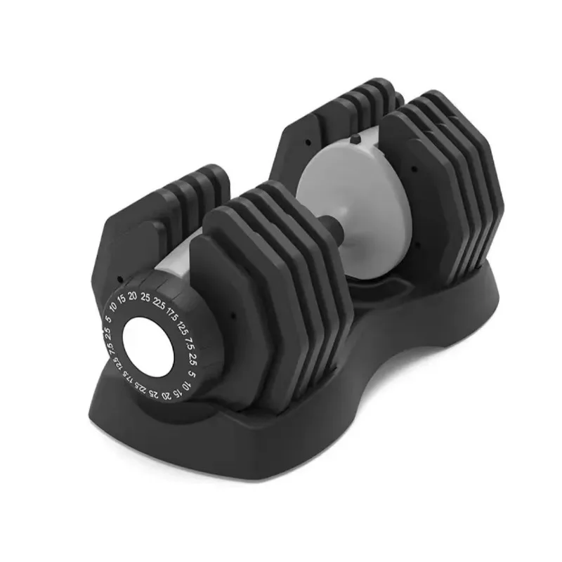 工場直販の調整可能なダンベル、青、オレンジ、グレーをご用意。フィットネス、筋力トレーニング、エクササイズに。