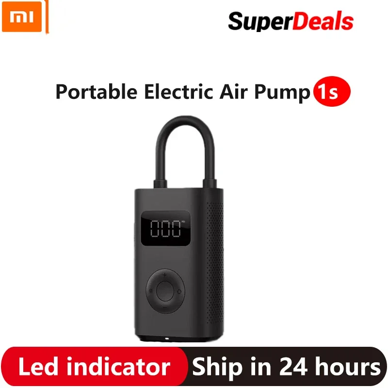 Xiaomi Mijia Portable Electric Pump Air Compressor Smart Digital Tire Sensor Mi Inflatable Treasure 1S Optional for Car