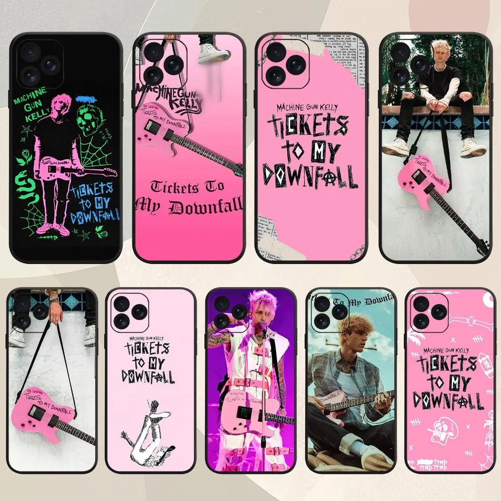 Singer M-Machine G-Gun Pink K-Kelly Cool Phone Case For iPhone 8 14 Mini X 15 XS 12 MAX 11 13 Xr Pro Plus Shell