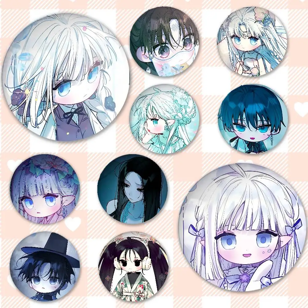 Unsere G-Guilds I-Idol Abzeichen Runde Broschen Niedliche Cartoon-Idol-Cosplay-Abzeichen DIY Rucksack Kleidung Schmuck Anstecknadeln