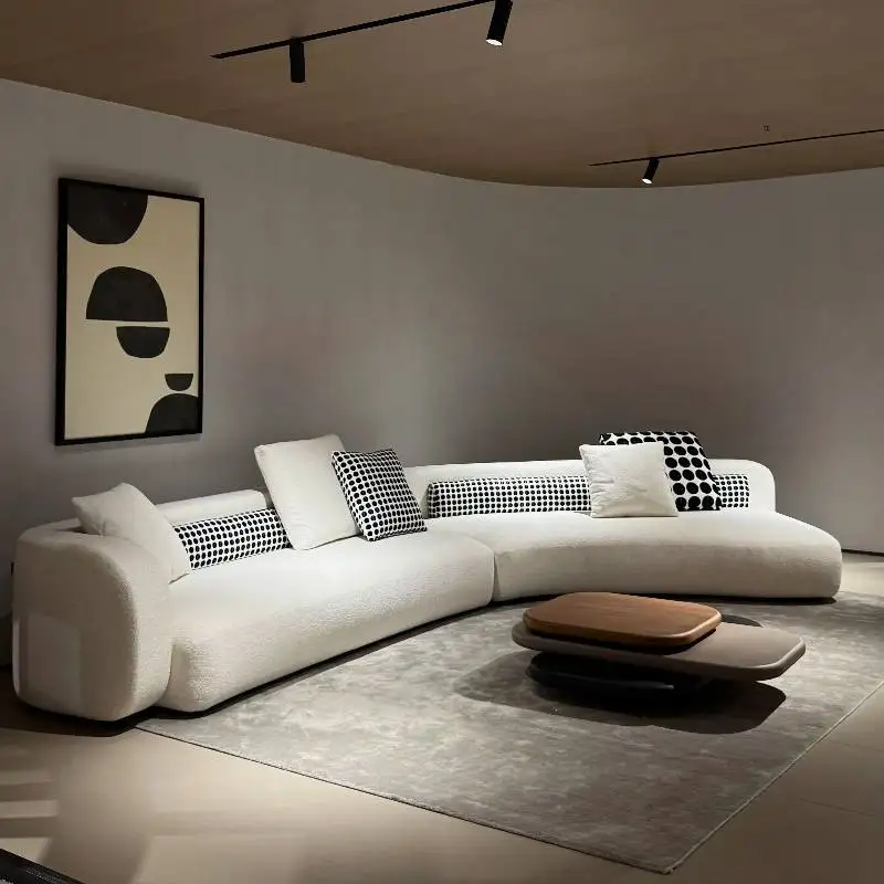 أرائك غرفة المعيشة ذات التصميم المتضخم أرائك غرفة المعيشة الإيطالية الحديثة أثاث المنزل الياباني الحديث Woonkamerbanken #5