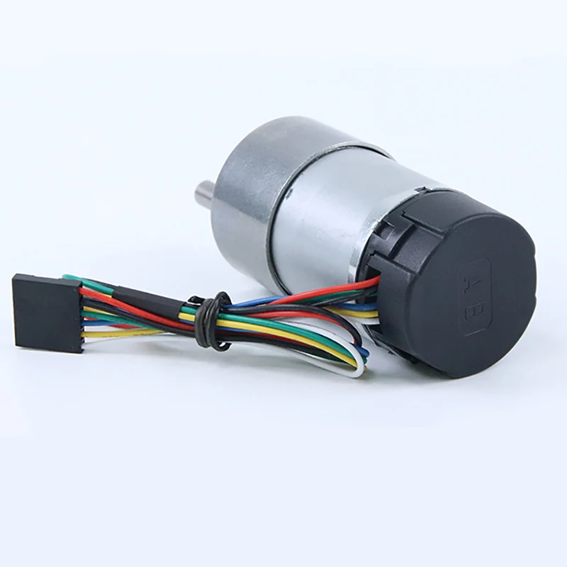 24V Hall Encoder 37MM DC Metal Gear Reducer Motor Adjustable Speed Can CW CCW High Torque Micro  JGB37-3530B