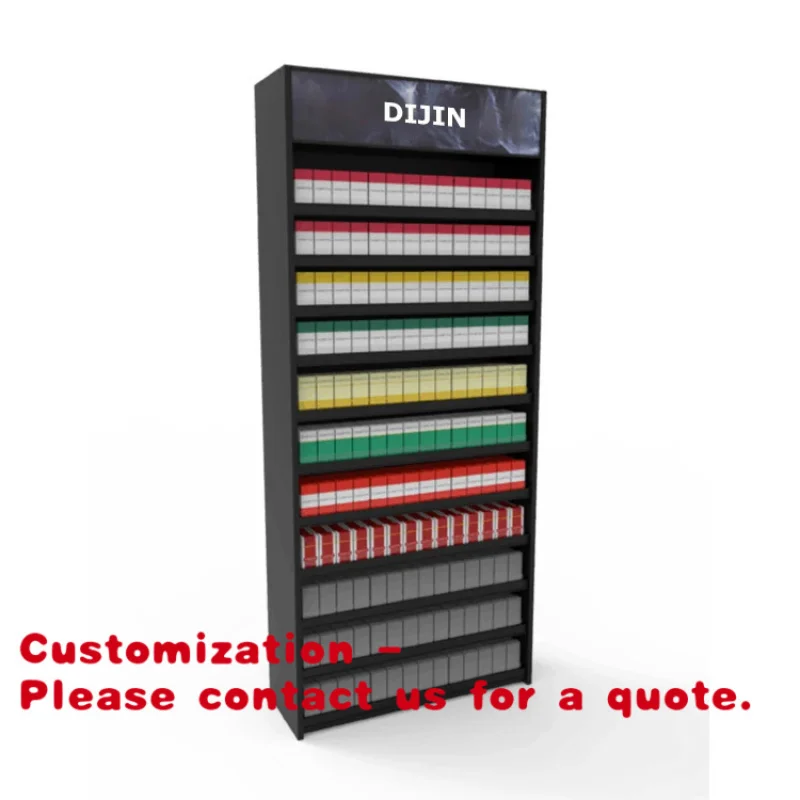 

Металлические витрины-стеллажи для табачных изделий Customized Counter: тележки-пушеры, гондолы, выдвижные ящики, торговые дисплеи, стойки для демонстрации товаров в магазинах