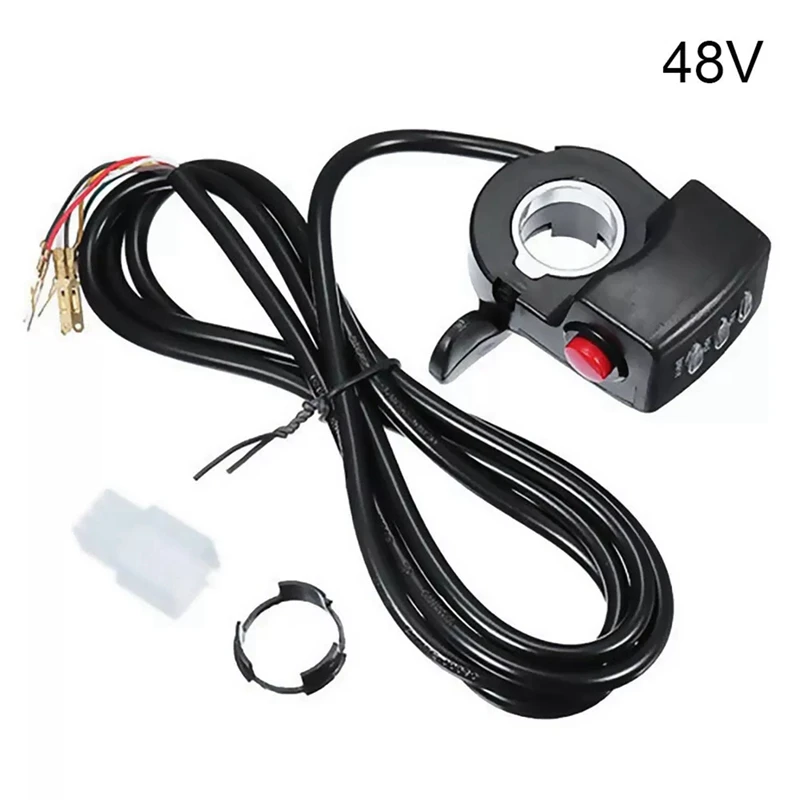 Thumb Throttle Twist Handlebar Accessories Electric Bicycle Accelerator Battery Level Display Headlight Switch