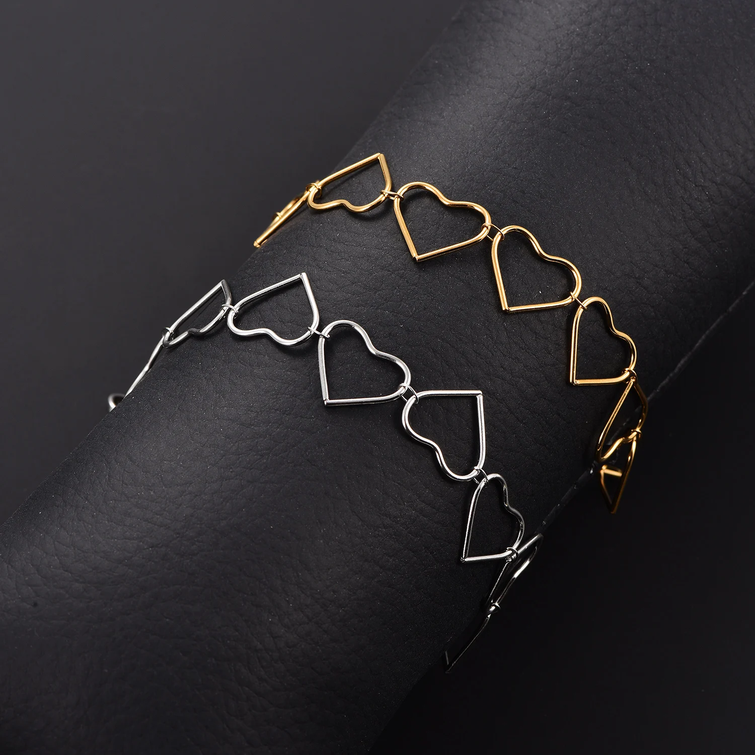Urlaubs-Herz-Armband, Edelstahl-Armbänder für Damen, Süße Sommer-Strand-Fußkettchen, Urlaubs-Schmuckzubehör für Mädchen – Detail 3