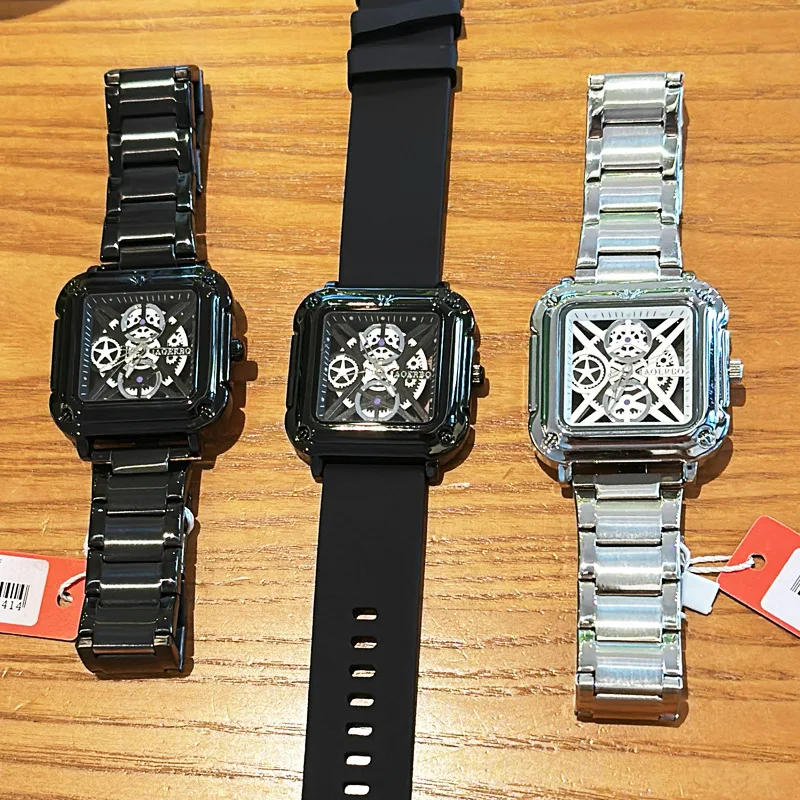 

Large dial unisex square men's watch, suitable for men and women, suitable for both men and women, high-quality luxury watches