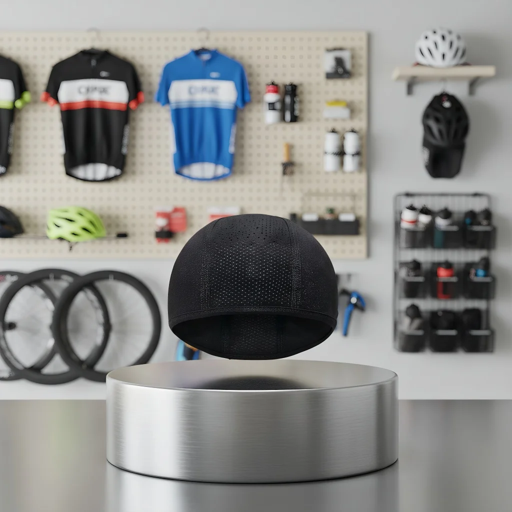 

Повысьте пятно от пота. Этот невидимый вкладыш держит вас и ваш сухой шлем. Потрясает как свежий шлем каждый раз.