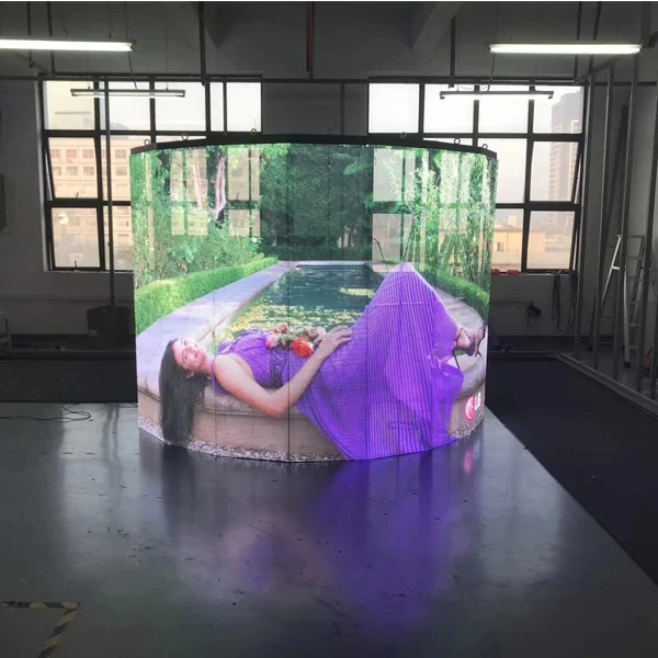 LED SignageHigh Brightness Transparent LED Screen Display Clear Glass Window LED Transparent Video Wall Flexible Panel