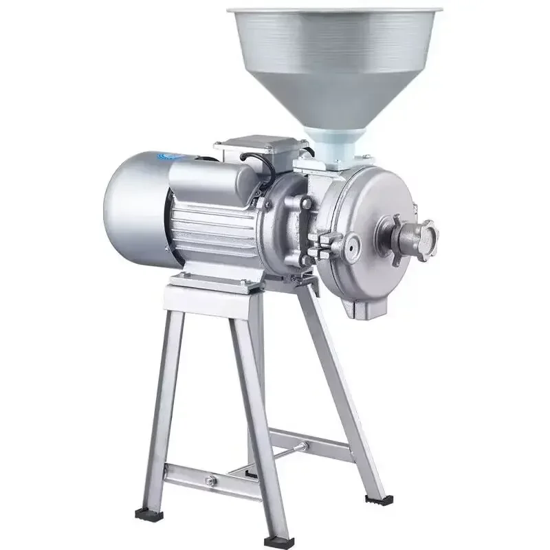 1500W Type Dry and Wet Soybean Grinder Superfine Grinding Corn Rice Wheat Flour Crusher Pulverizer Feed Mill Machine