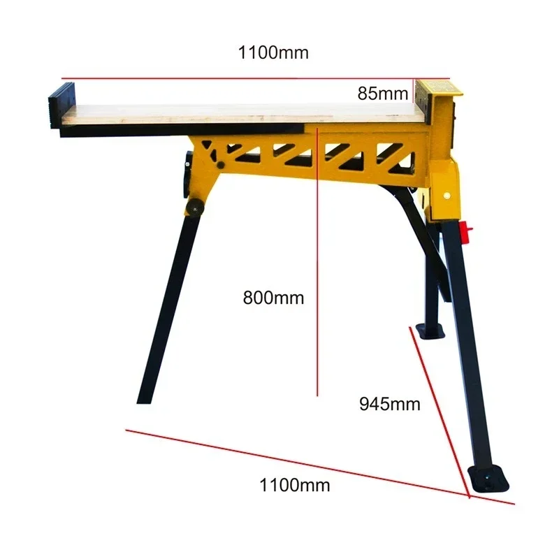 Multifunctional Portable Workbench Tool Table Clamp Force Hold Table Visce Woodworking Clamp Large Range of Fixtures