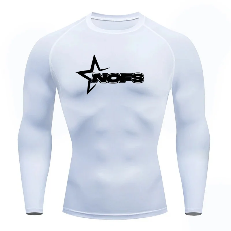 Enges T-Shirt für Herren, Laufkompression, Kompressions-T-Shirt, Fitnessstudio, Fitness, Joggen, langärmelig, männlich, Freizeithemd, Tops