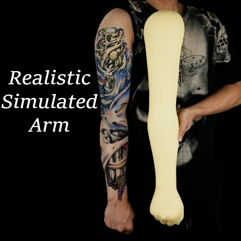 Silicone Tattoos Mold Aesthetic Tattoo Practice Fake Skin Silicone Tattoos Arm Skins Long-lasting Permanent Makeup Supplies