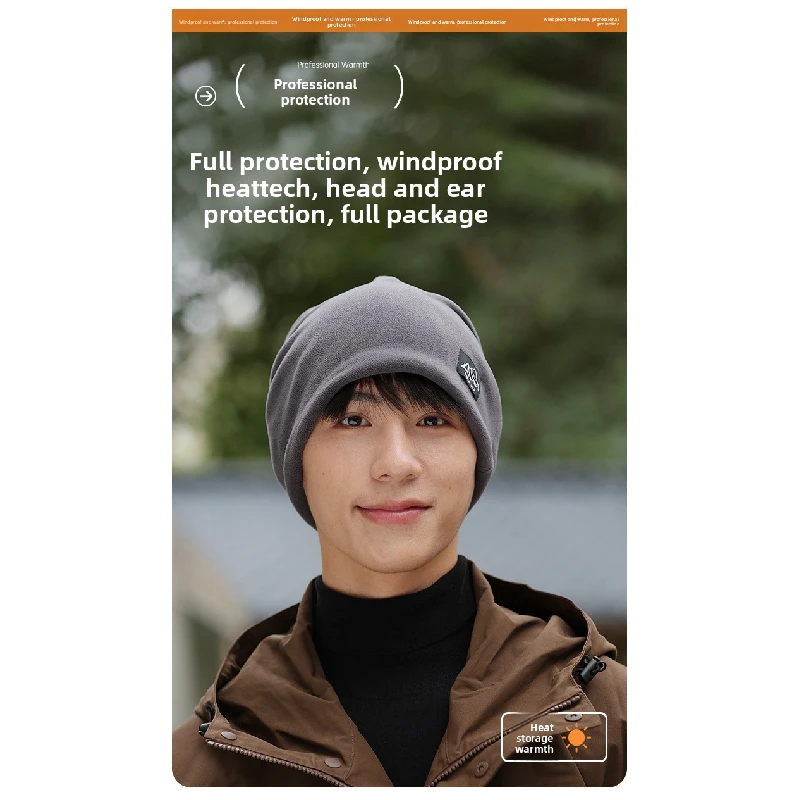 

Новая свободная вязаная однослойная универсальная модная шапка с напуском в стиле четырех сезонов