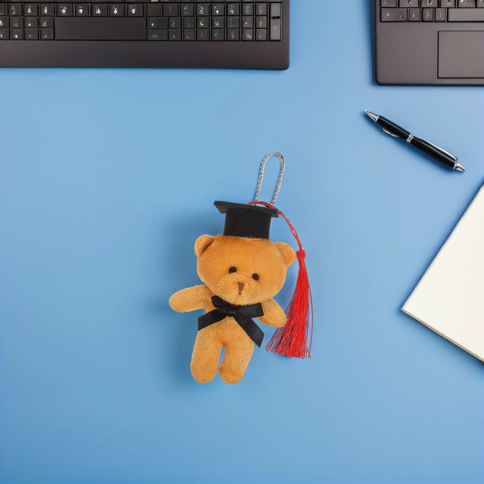 6 stuks beer mini knuffeldier set afstuderen feestaccessoires hangende decor voor kinderen volwassenen cadeau afstuderen beer boeket klein