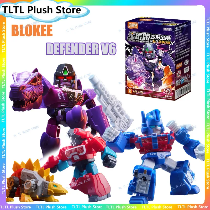 

Blokees Transformation Defender версия 6, слепая коробка BW Megatron, фигурки, игрушки Bruticus Combiner, подарок на день рождения для мальчика