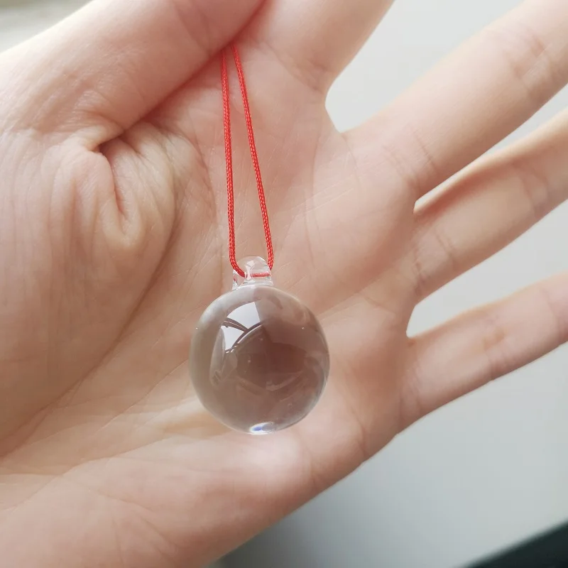 

20mm Crystal Ball With Red Rope For Chandelier Crystal Prism Ball X'MAS Wedding Pendant Smooth Hanging Balls