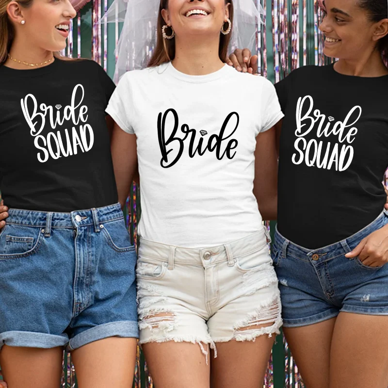 Bride Squad Shirts, Wedding Gifts, Bridal Shower, Bridesmaid Shirts, Bachelorette Party Favors, Engagement Party Shirts