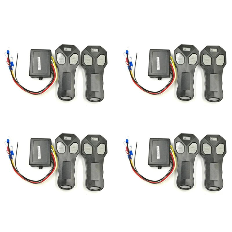 

8X Universal Car Wireless Winch Remote Control With Twin Handset Two Matched Transmitters