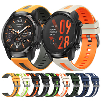 22mm Sports Strap Silicone Watch Band For TicWatch GTW/Pro 3 Ultra/E2/S2/GTH 2/GTX/Pro X/2021 Smartwatch Replacement Bracelets
