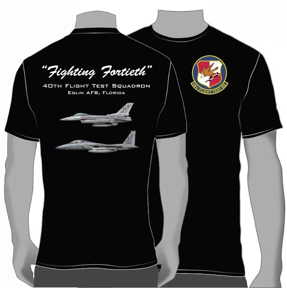USAF 40th FTS Fighting Fortieth Squadron T-Shirt 100% Cotton O-Neck Short Sleeve Summer Casual Mens T-shirt Streetwear
