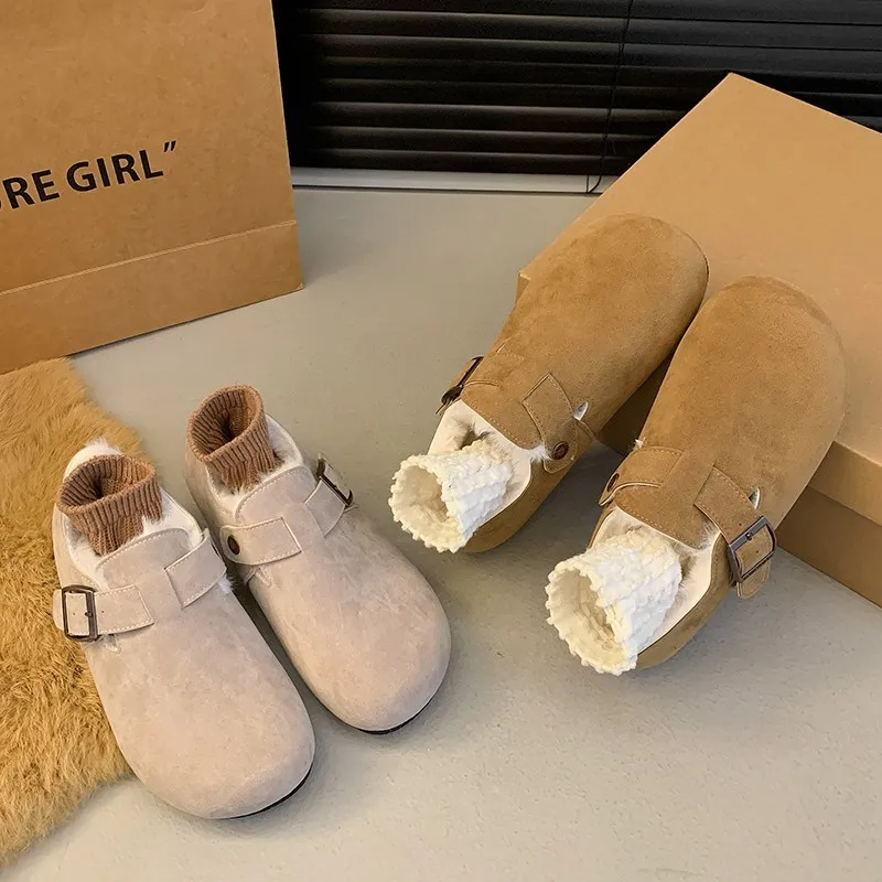 女性用の丸いつま先のカジュアルなスリッポンシューズ,レトロなラバーレースアップシューズ,新しい冬のコレクション