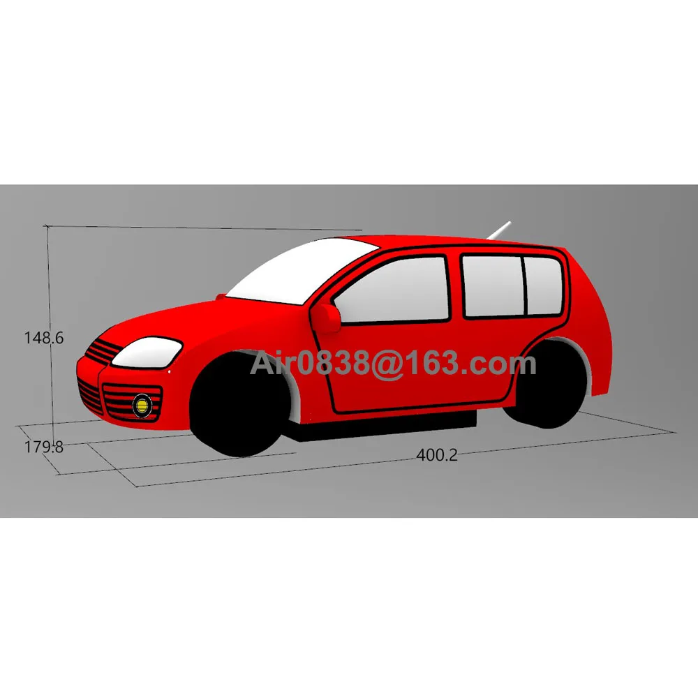 Benutzer definierte riesige aufblasbare Auto Modell lebensechte 4m aufblasbare Rennwagen Replik mit Gebläse für Werbung Dekoration