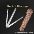 Knife and 20m Rope