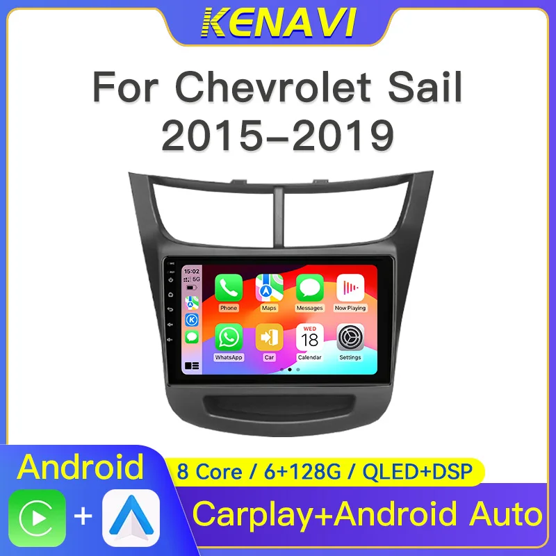 

2 Din Android Car Stereo Radio Multimedia Video Player For Chevrolet Sail Aveo 2015-2019 Navigation GPS Carplay Auto With Screen