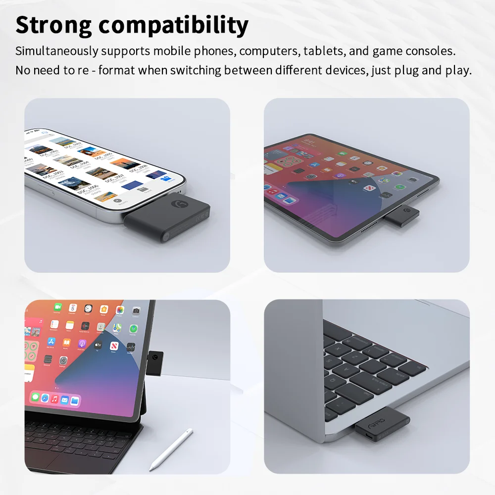 Aiffro P30 firm adsorption high-speed storage SSD 1T/2TB for Apple and Android mobile phones