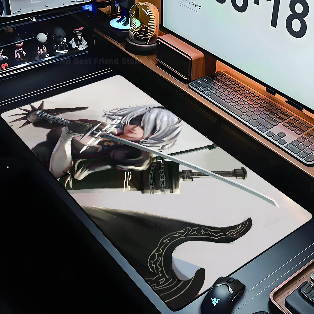 

Anime Girl N-Nier A-Automata Mousepad Mouse Mat Desk Mat With Pad Gaming Accessories Prime Gaming XXL Keyboard Pad