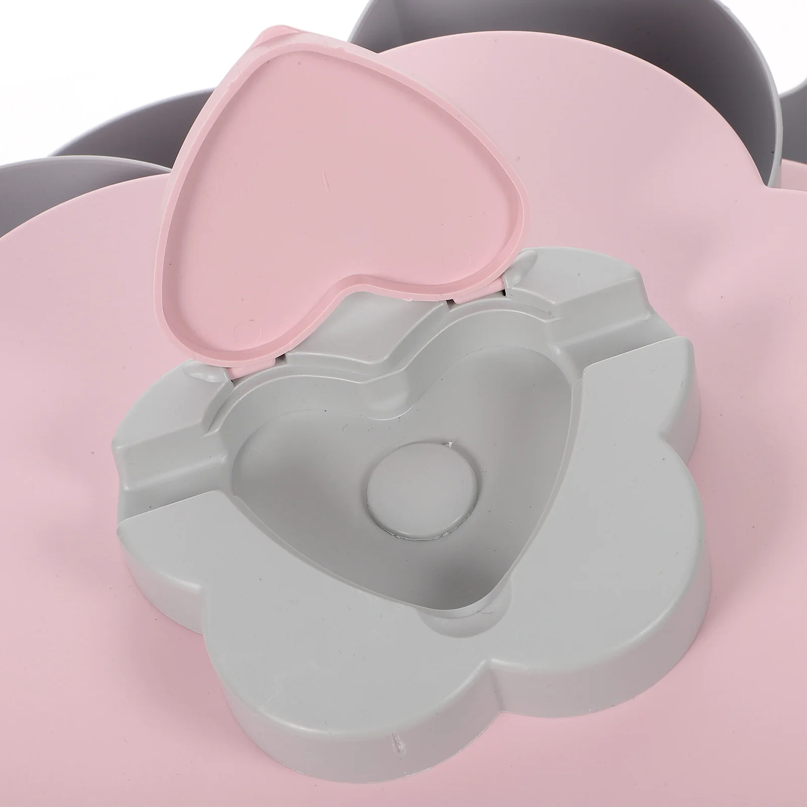 

Double-Layer Rotating Candy Box Creative Food Tray with 10 Compartments for Dried Fruits Nuts Snacks Phone Holder Storage