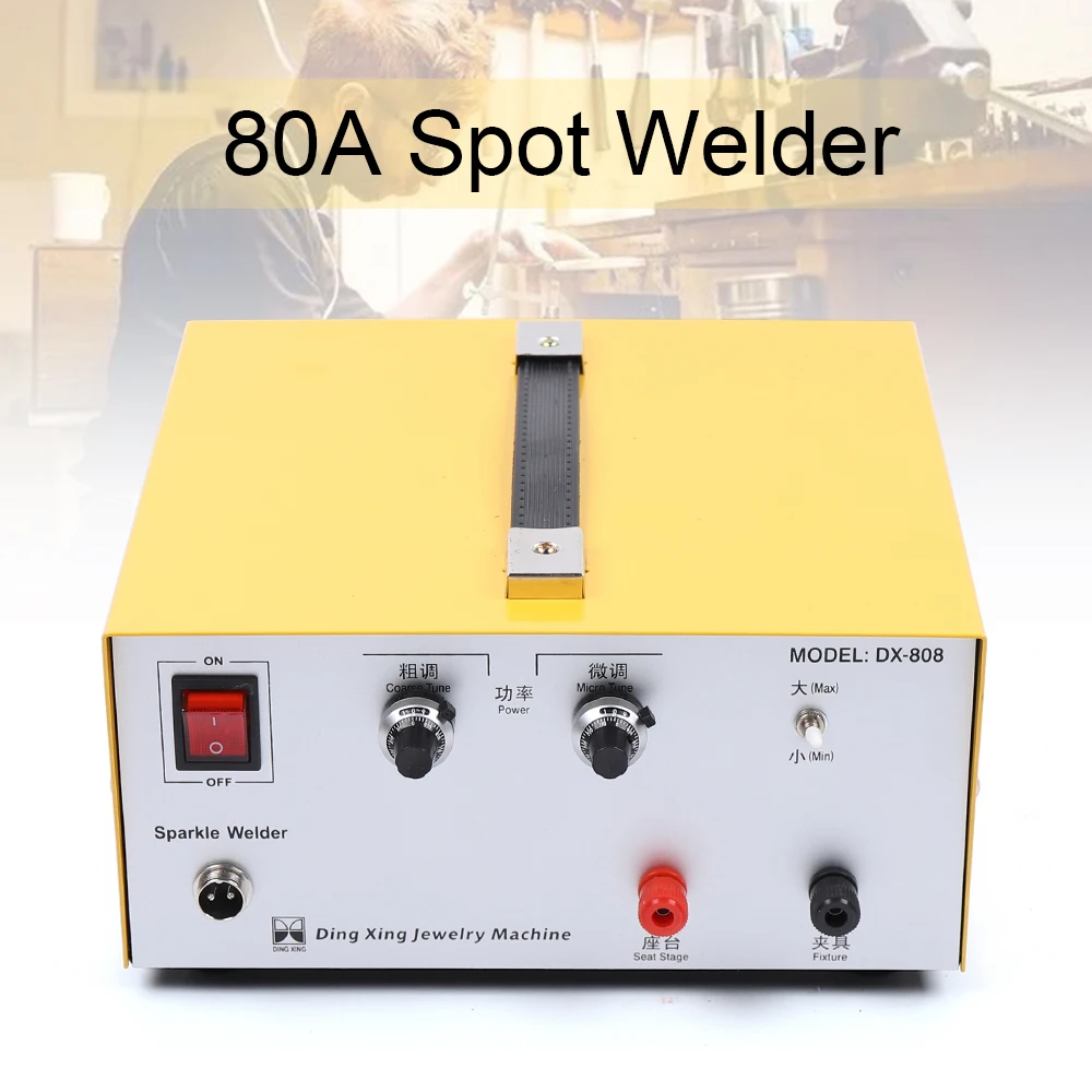 400W Pulse Spot Welder Welding Machine 80A Adjustable Gold Silver Jewelry Necklace Bracelet Touch Welder Spot Welding Tool