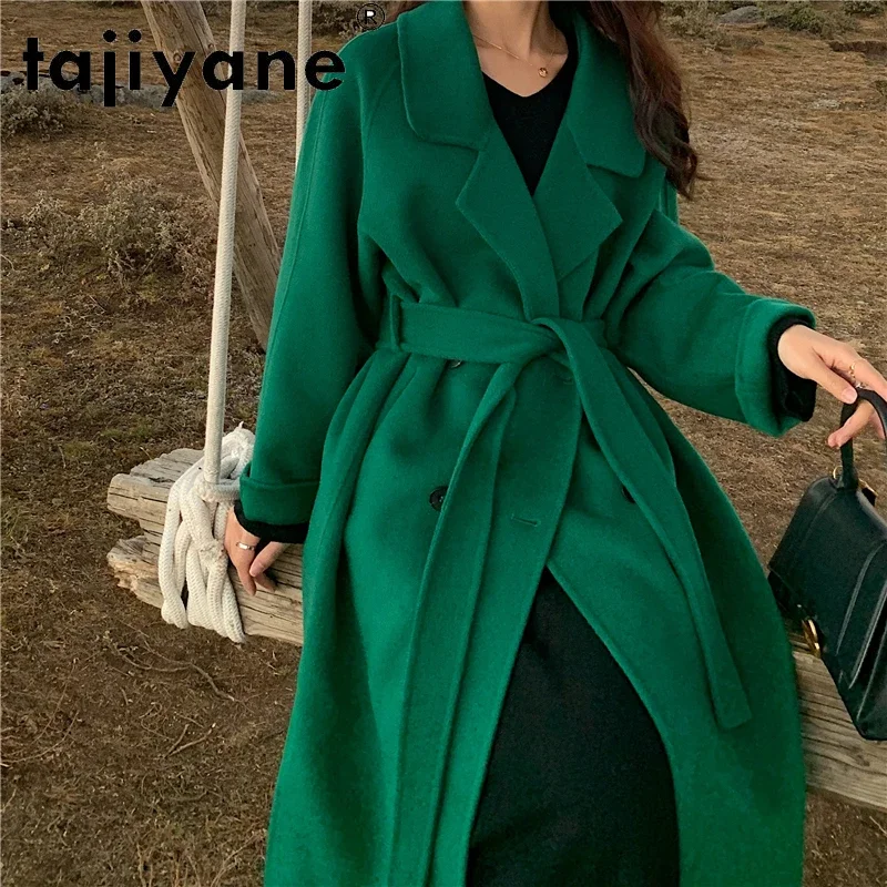 

Tajiyane Winter 2020 Women's Coats and Jackets Women 100% Wool Jacket Especially Female Long Coat Korean Abrigo Mujer TN1540