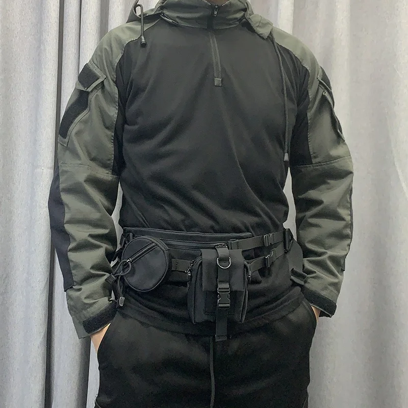 انفصال شخصية متعددة مزيج تصميم أكياس الصدر شارع العليا التكتيكية وظيفة Techwear حقائب كروسبودي hombre sreка