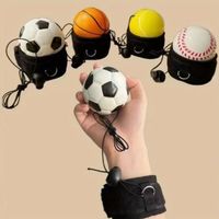 On String Elastic Bouncing Return Ball Hand Ball Game Exercise Sports Hand Rebound Ball Basketball Boring