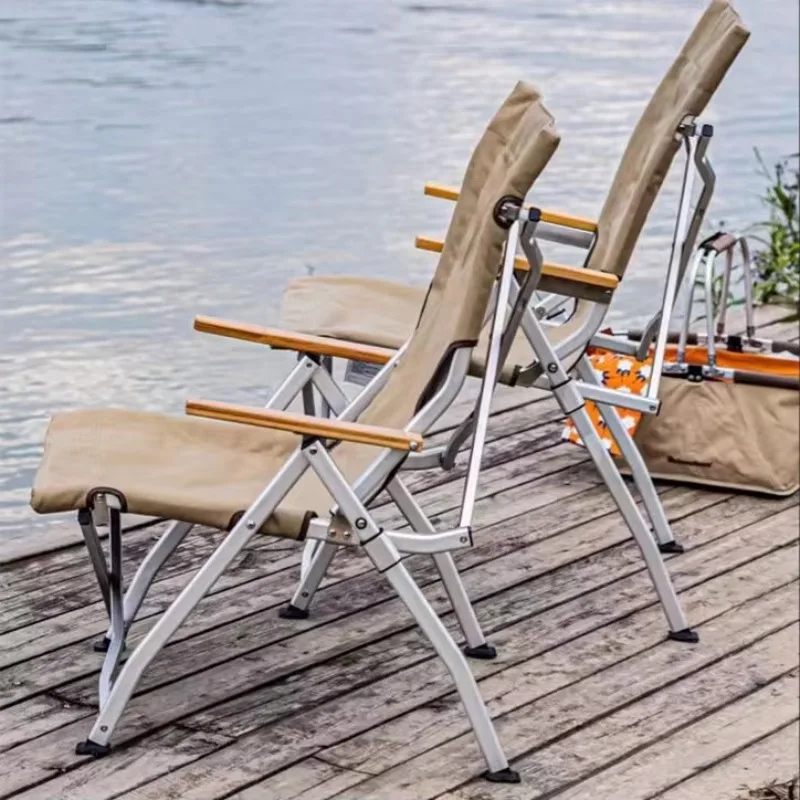 High Quality Outdoor Furniture Portable Adjustable Lightweight Folding Beach Camping Fishing Chair