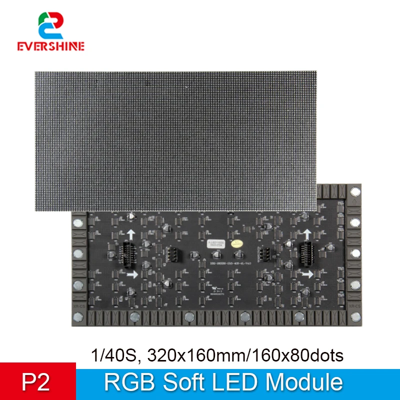 

Гибкий светодиодный модуль высокой четкости P2, мягкий LED-экран для помещений, рекламный дисплей, панель для онлайн-магазина Aliexpress