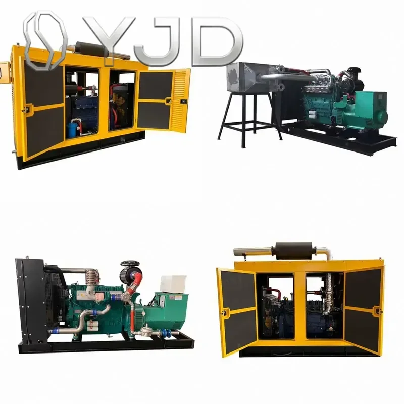 Junwei Combined Heat & Power Cogeneration 50-200kw Biogas Natural LPG Generator Water Cooled 24V DC Start