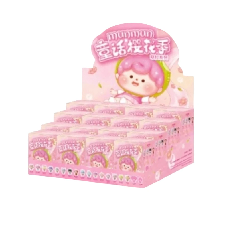 

Three Treasures 16Pcs Fairy Tale Cherry Blossom Season Series Blind Box Trend Vinyl Doll Ornaments Room Decoration Pendant Gift