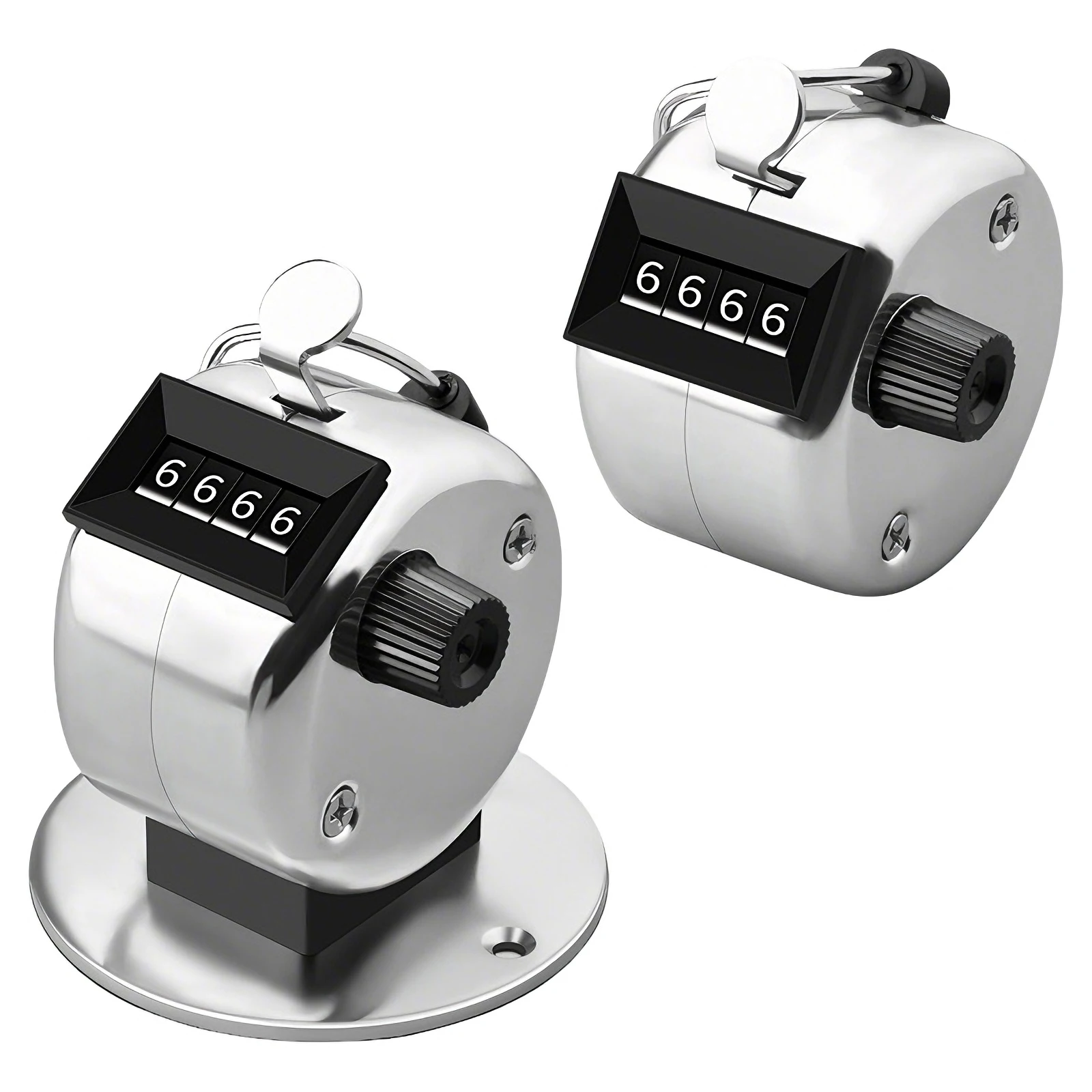 Manual Counter 0-9999 Digital Mechanical Point-and-click Tally Counting Tools for Foot Traffic Cargo Golf People Statistics ﻿